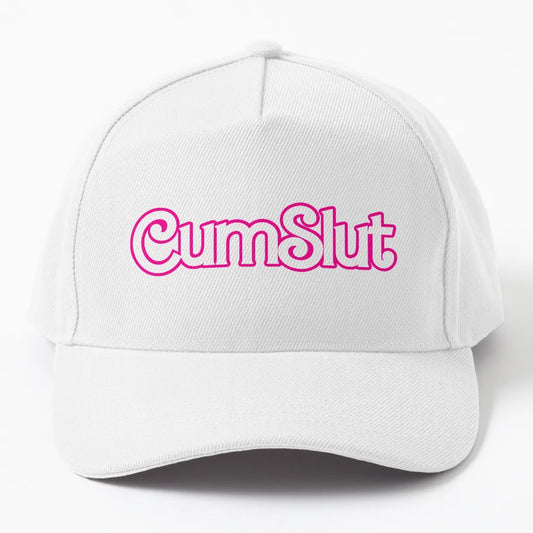 Cumslut Denim Baseball Cap - Perfect Gift for Birthday - Snapback, Trucker Hat, Dad Hat, Denim Baseball Cap