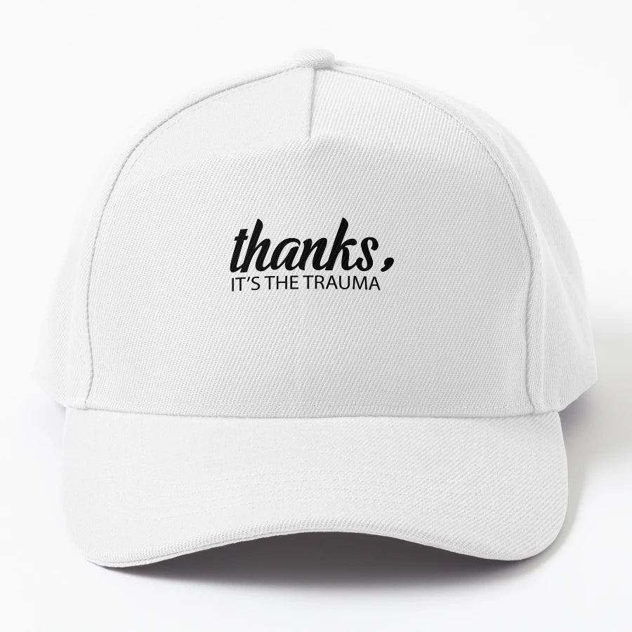 Thanks Its Trauma OTTO Dad Hat - High-Quality Breathable - Snapback, Trucker Hat, Dad Hat, Denim Baseball Cap