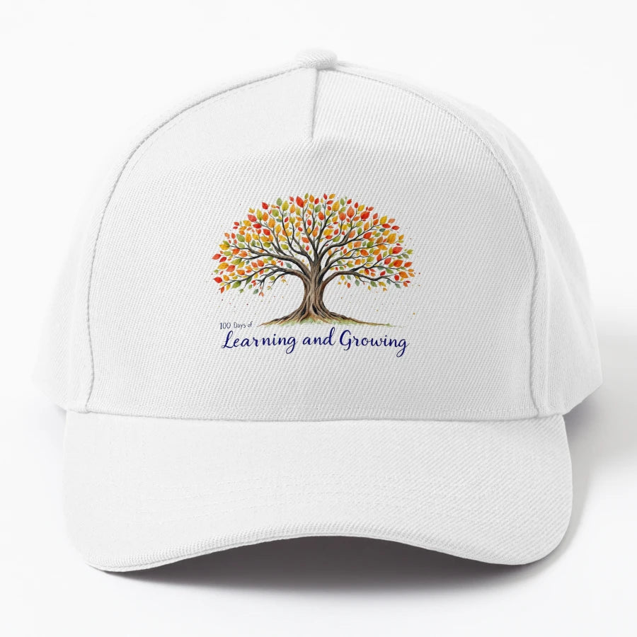 100 Days Learning And Growing Artistic New Era Snapback - Snapback, Trucker Hat, Dad Hat, Denim Baseball Cap