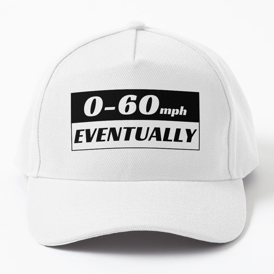 0 60 Eventually 0 To 60 Eventually Funny Car OTTO Dad Hat - Snapback, Trucker Hat, Dad Hat, Denim Baseball Cap