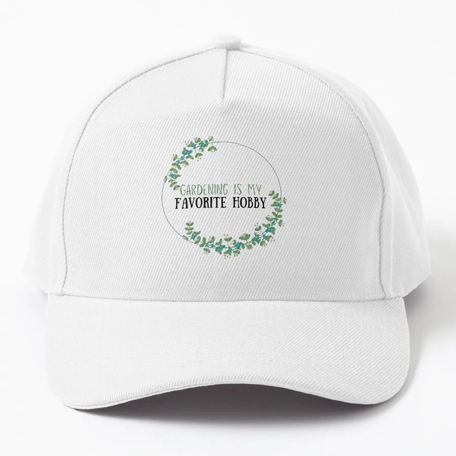 Gardening Is My Favorite Hobby Gardening Denim Baseball Cap - Snapback, Trucker Hat, Dad Hat, Denim Baseball Cap
