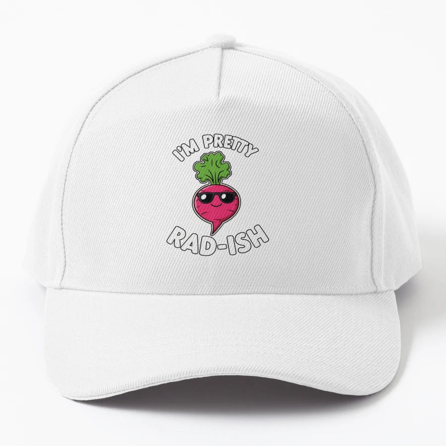 Im Pretty Rad Ish Funny Veggie Design OTTO Dad Hat - Exclusi - Snapback, Trucker Hat, Dad Hat, Denim Baseball Cap