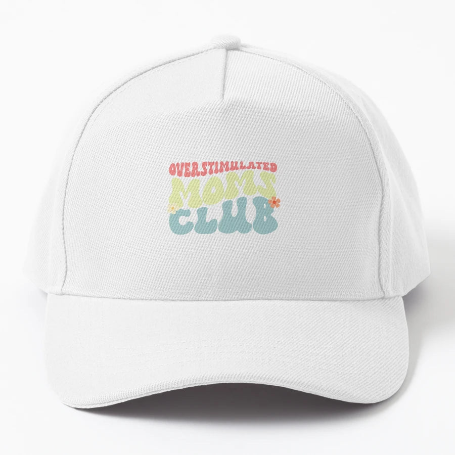 Overstimulated Moms Club New Era Snapback - Vintage Style - Snapback, Trucker Hat, Dad Hat, Denim Baseball Cap