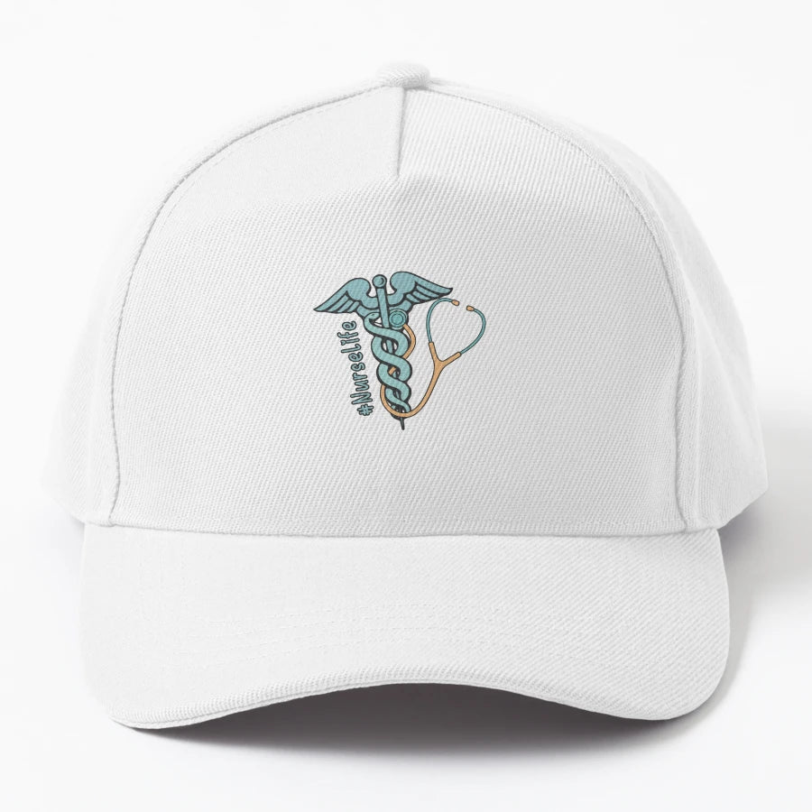 Doctor Nurse Logo Nurse Life OTTO Dad Hat - Structured - Snapback, Trucker Hat, Dad Hat, Denim Baseball Cap
