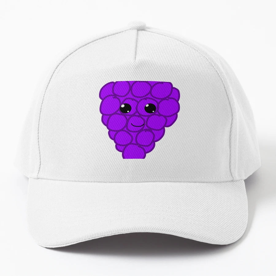 Kawaii Grape Trucker Hat - Classic Cap - Snapback, Trucker Hat, Dad Hat, Denim Baseball Cap
