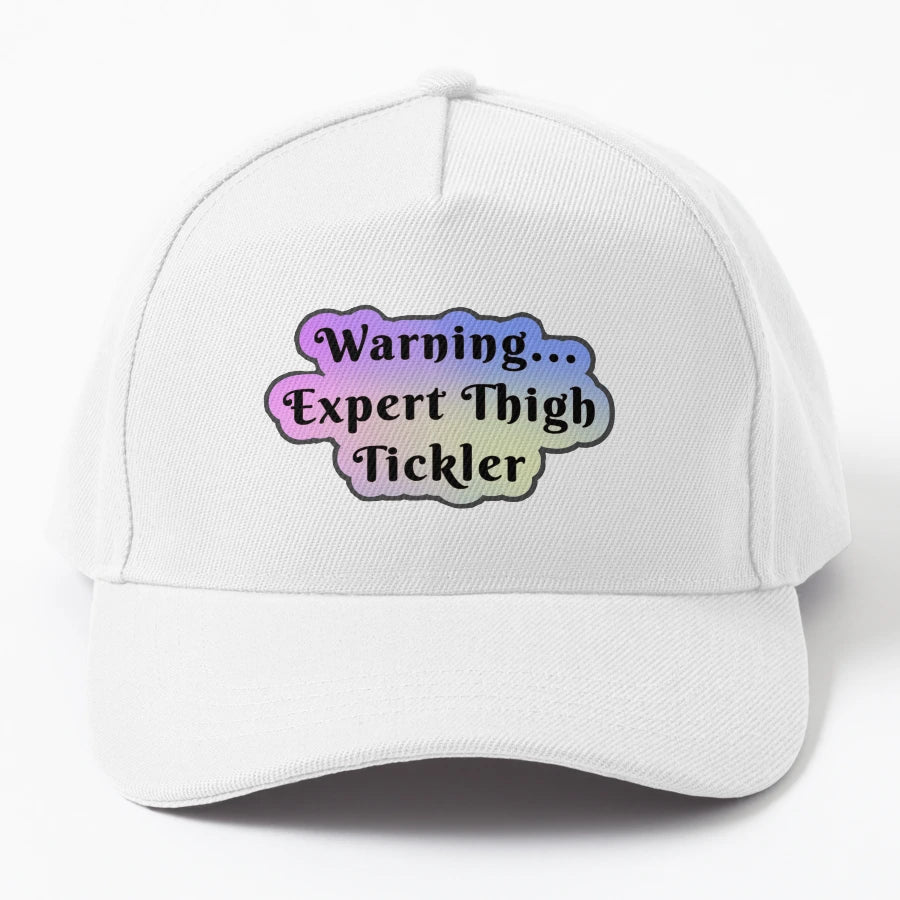 Warning Expert Thigh Tickler Warm Rainbow OTTO Dad Hat - Snapback, Trucker Hat, Dad Hat, Denim Baseball Cap