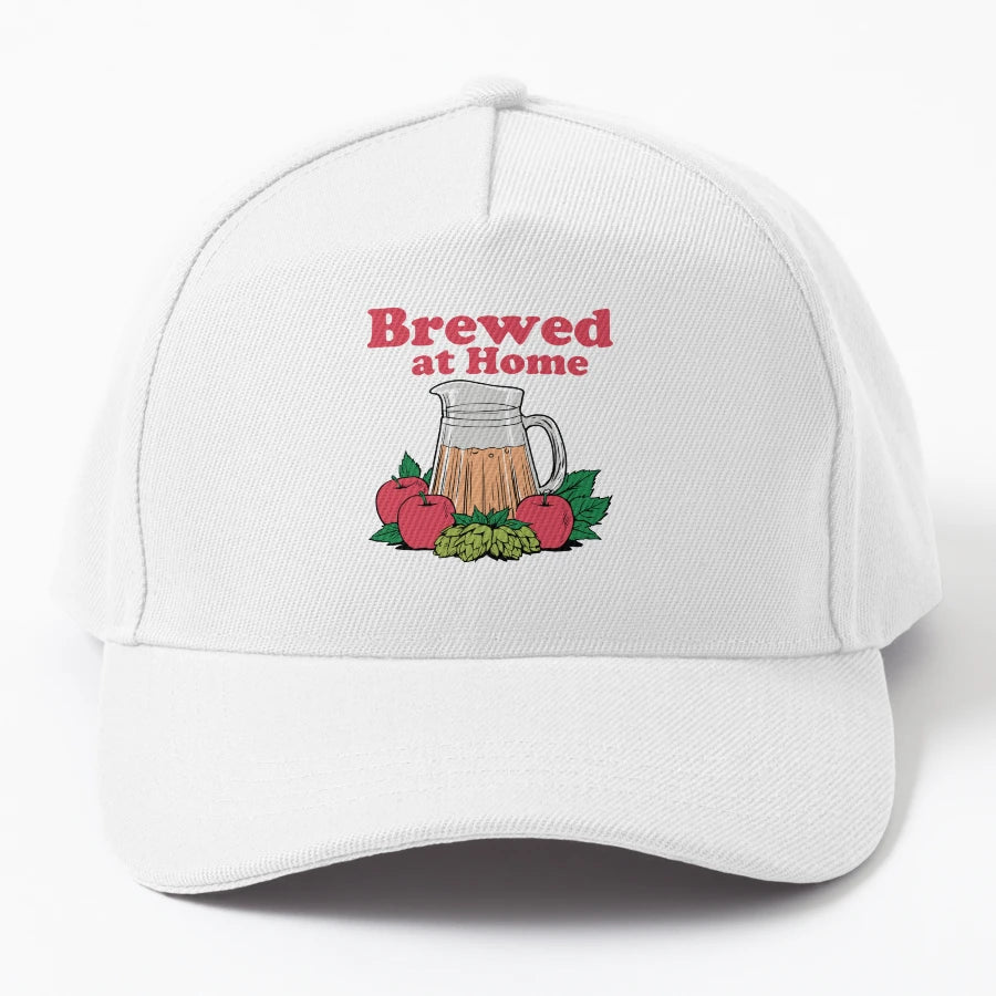 Brewed Home Trucker Hat - Classic Cap - Snapback, Trucker Hat, Dad Hat, Denim Baseball Cap