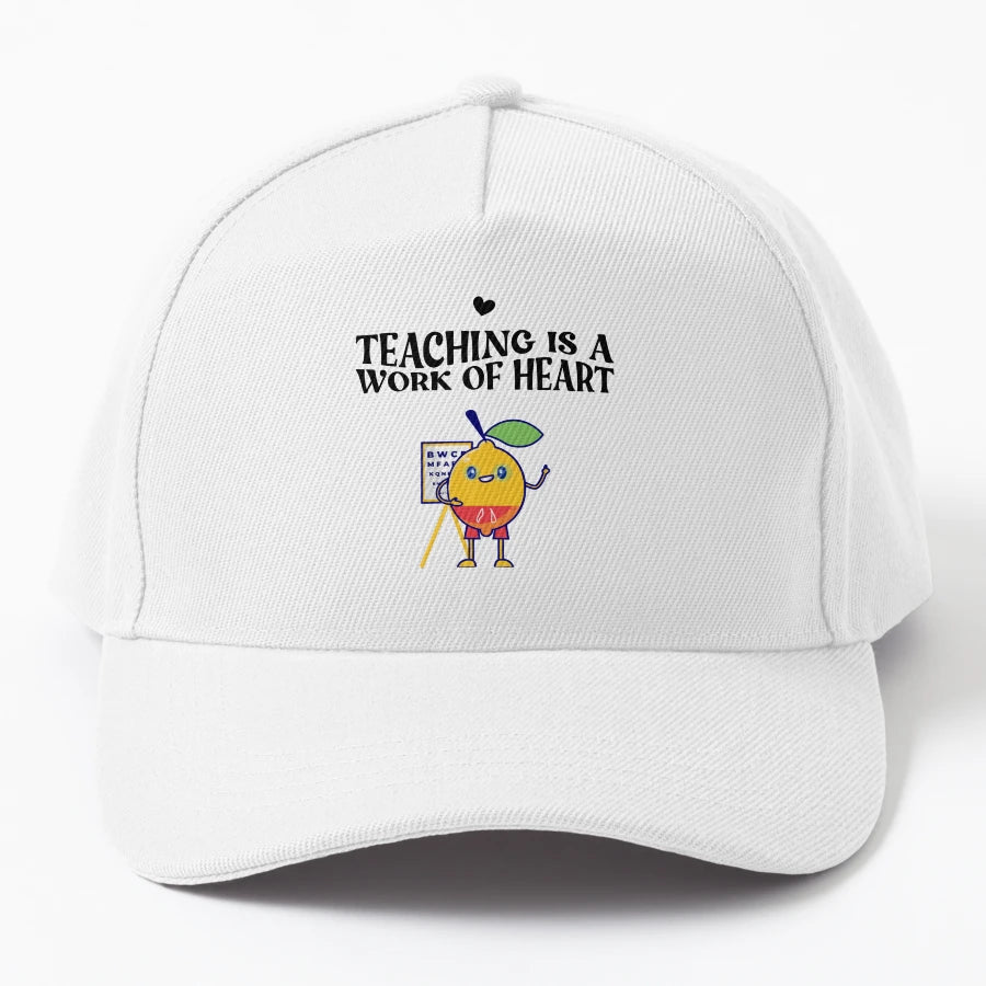 Teaching Is Work Art Funny Lemon Fruit New Era Snapback - Snapback, Trucker Hat, Dad Hat, Denim Baseball Cap