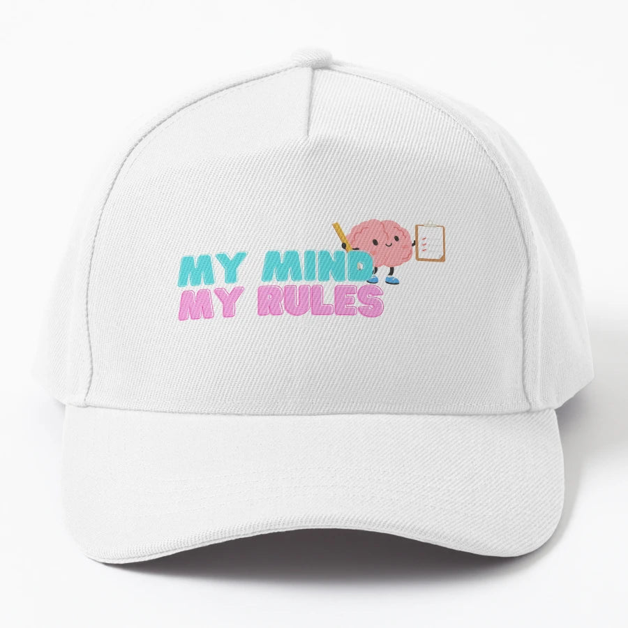 My Mind My Rules Neurodiversity Independent Trucker Hat - Snapback, Trucker Hat, Dad Hat, Denim Baseball Cap