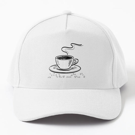 Cup Coffee New Era Snapback - Distressed Unique Art - Snapback, Trucker Hat, Dad Hat, Denim Baseball Cap