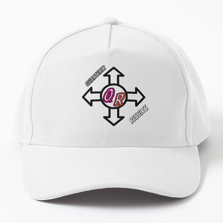 Quarterly Results Denim Baseball Cap - Vintage Aesthetic - Snapback, Trucker Hat, Dad Hat, Denim Baseball Cap