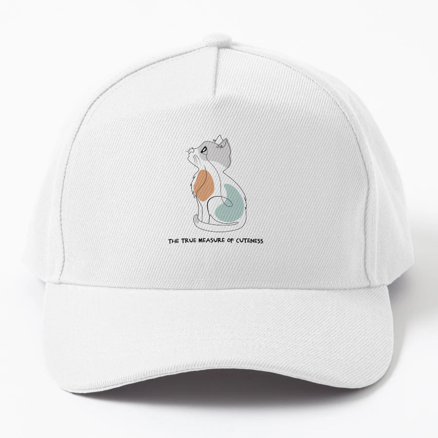Cute Kitten True Measure Cuteness OTTO Dad Hat - High-Qualit - Snapback, Trucker Hat, Dad Hat, Denim Baseball Cap