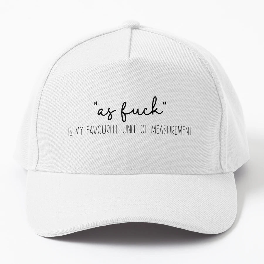 As F Ck Is My Favourite Unit Measurement Trucker Hat - Snapback, Trucker Hat, Dad Hat, Denim Baseball Cap