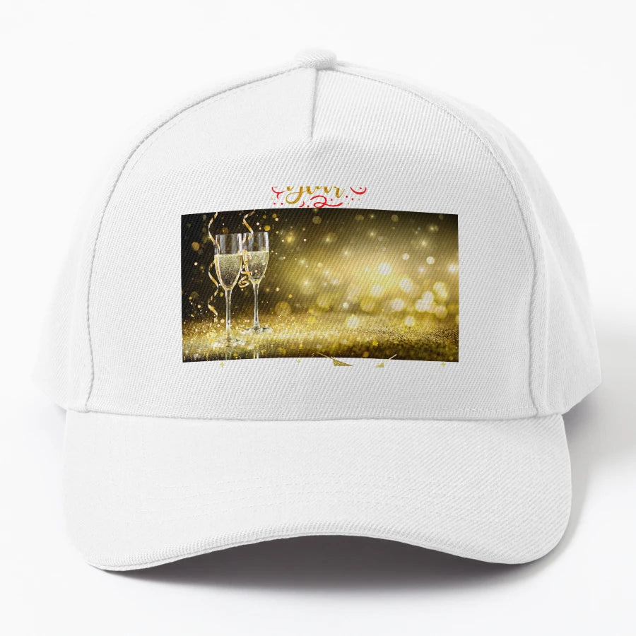 Cheers To New Year Best Wishes OTTO Dad Hat - Distressed - Snapback, Trucker Hat, Dad Hat, Denim Baseball Cap