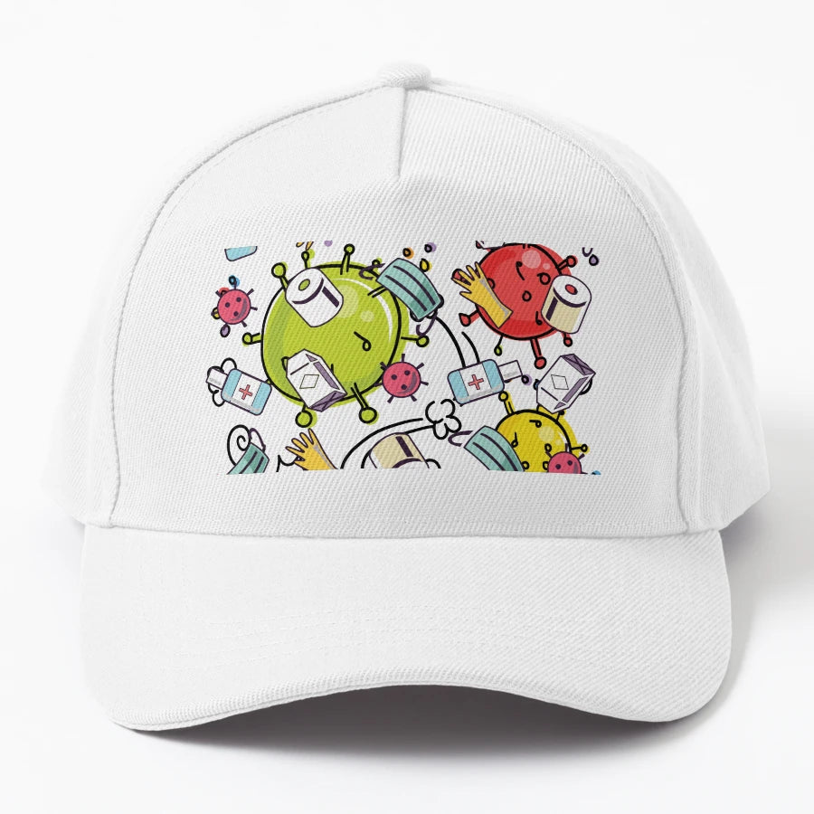 Virus And Medical Equipment Pattern Healthcare OTTO Dad Hat - Snapback, Trucker Hat, Dad Hat, Denim Baseball Cap