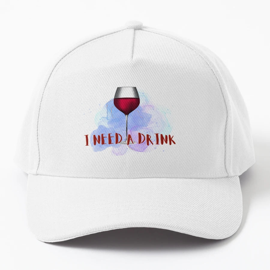 I Need Drink OTTO Dad Hat - Embroidered Design - Snapback, Trucker Hat, Dad Hat, Denim Baseball Cap