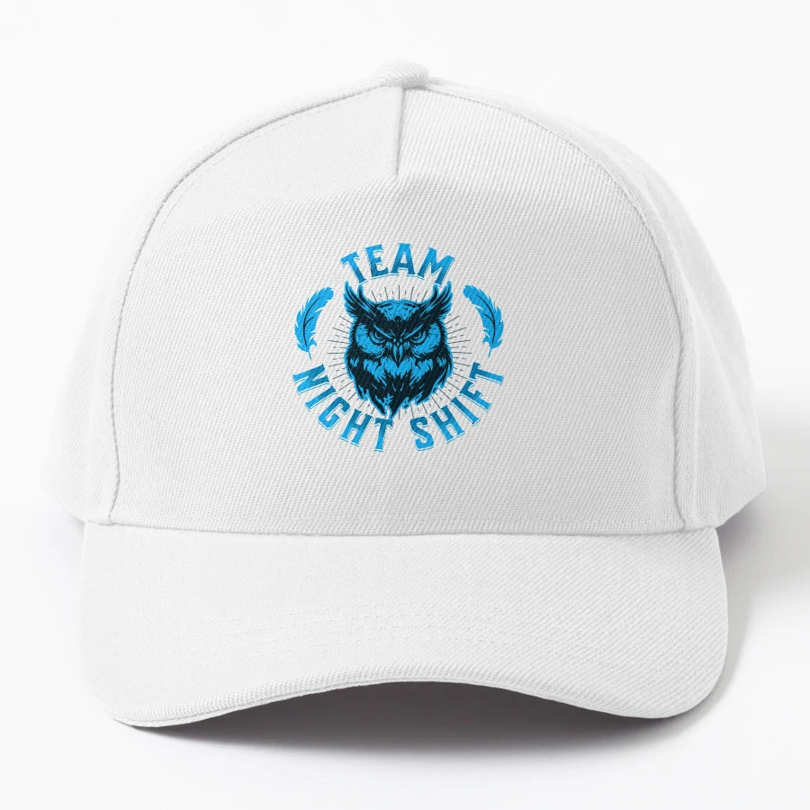 Team Night Shift Employees Trucker Hat - Structured Classic - Snapback, Trucker Hat, Dad Hat, Denim Baseball Cap