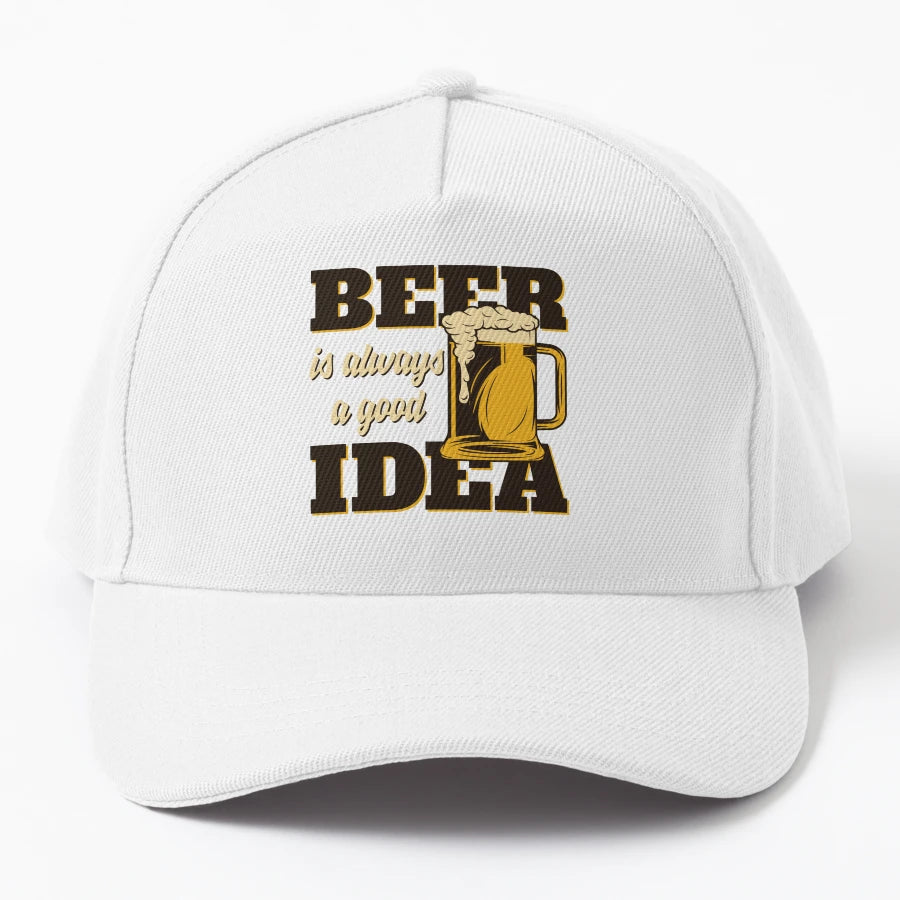 Beer Is Always Good Idea New Era Snapback - Low-Profile Fit - Snapback, Trucker Hat, Dad Hat, Denim Baseball Cap