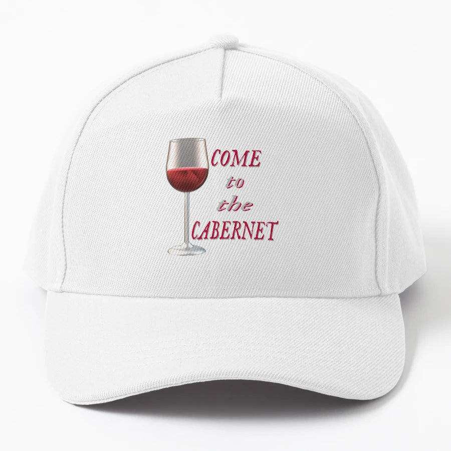 Come To Cabernet Glass Cabernet Sauvignon New Era Snapback - Snapback, Trucker Hat, Dad Hat, Denim Baseball Cap