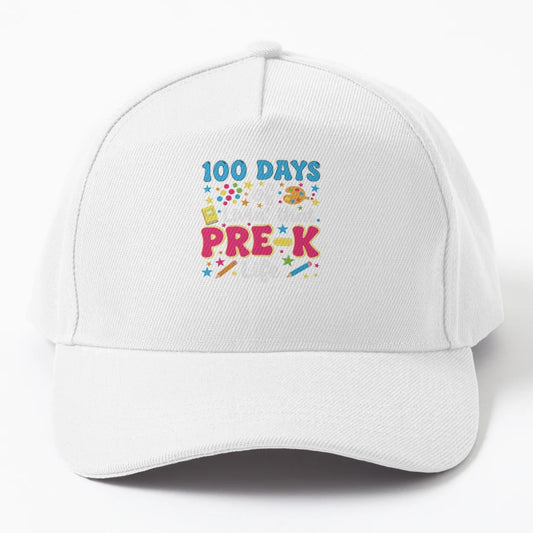 100 Days Livin That Pre K Life School Teachers Trucker Hat - Snapback, Trucker Hat, Dad Hat, Denim Baseball Cap