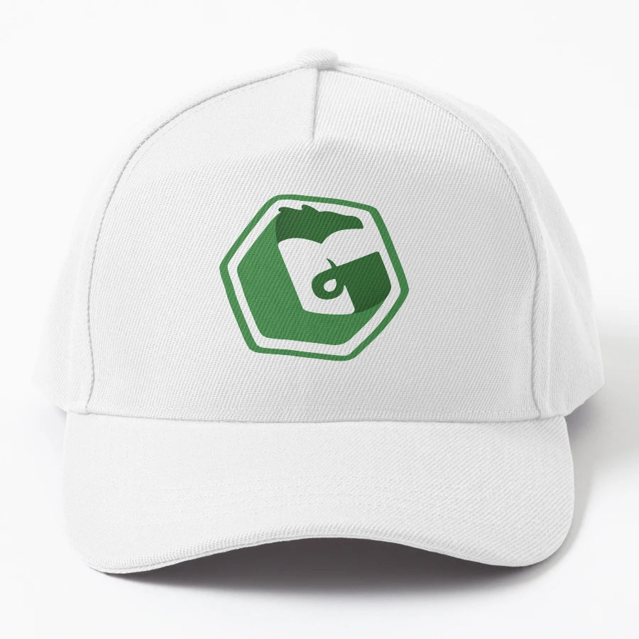 Green Garb Icon Denim Baseball Cap - Premium Classic Style - Snapback, Trucker Hat, Dad Hat, Denim Baseball Cap