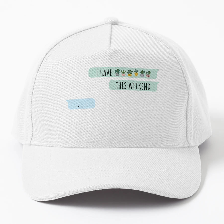 Sorry I Have Plants This Weekend Denim Baseball Cap - Unstru - Snapback, Trucker Hat, Dad Hat, Denim Baseball Cap