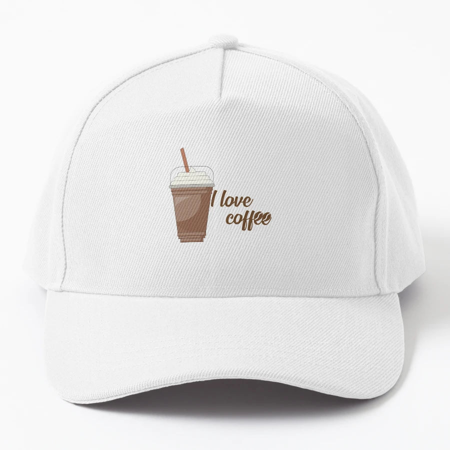 I Love Coffee Cute Caffeine Addicts New Era Snapback - Snapback, Trucker Hat, Dad Hat, Denim Baseball Cap