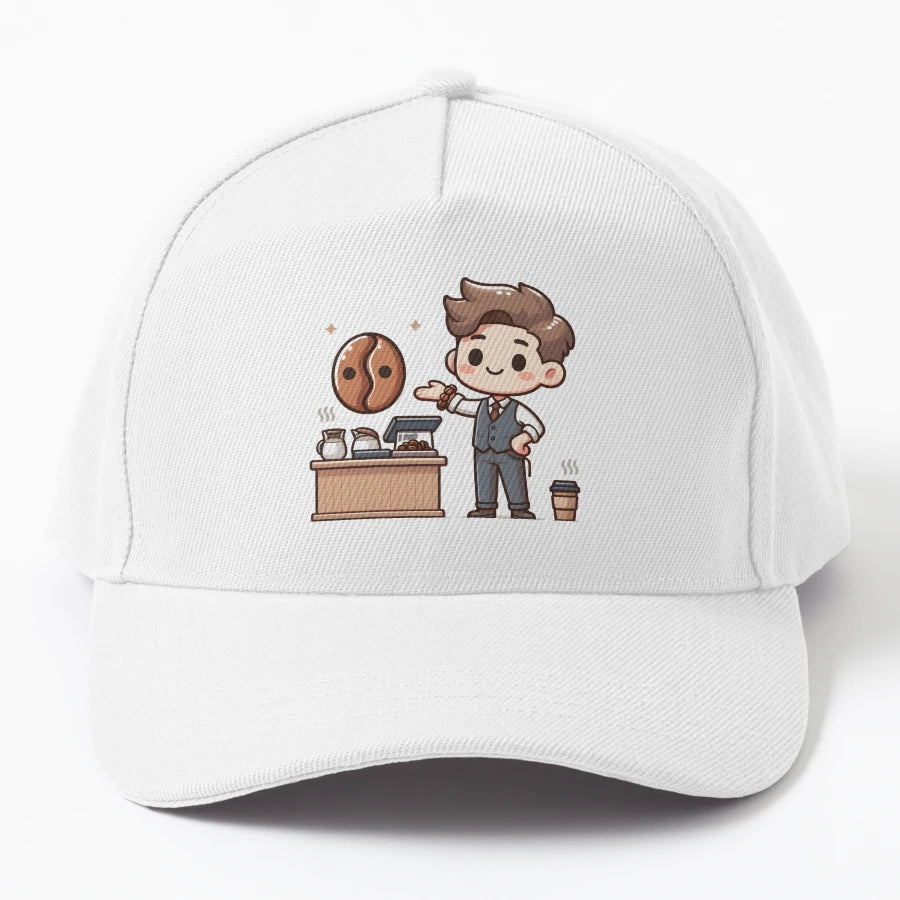 Kawaii Barista Coffee Bean Bracelet OTTO Dad Hat - Premium - Snapback, Trucker Hat, Dad Hat, Denim Baseball Cap