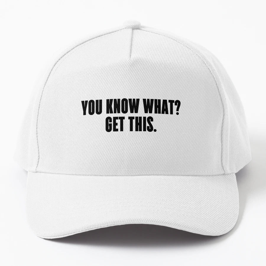 You Know What Get This Denim Baseball Cap - Everyday - Snapback, Trucker Hat, Dad Hat, Denim Baseball Cap