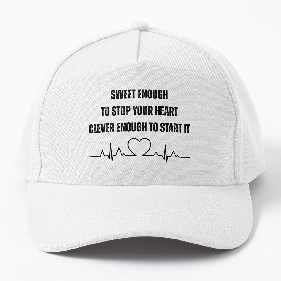 Sweet Enough To Stop Your Heart Clever Enough OTTO Dad Hat - Snapback, Trucker Hat, Dad Hat, Denim Baseball Cap