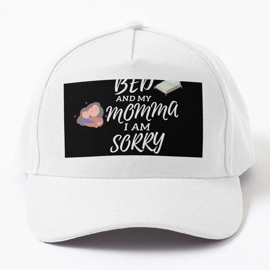I Love My Bed And My Momma I Am Sorry Black OTTO Dad Hat - Snapback, Trucker Hat, Dad Hat, Denim Baseball Cap