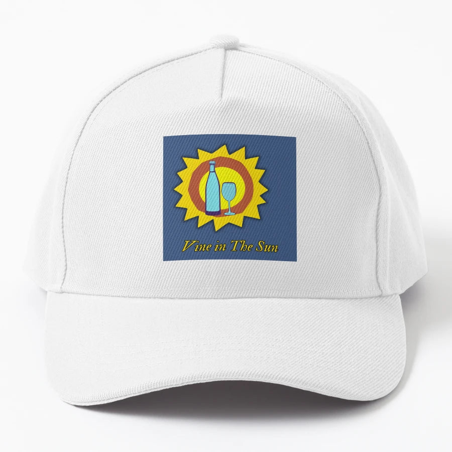 Vine Sun Trucker Hat - Custom Embroidery - Snapback, Trucker Hat, Dad Hat, Denim Baseball Cap