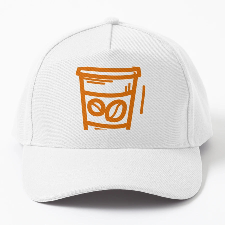 Cup Coffe Denim Baseball Cap - High-Quality Outdoor Ready - Snapback, Trucker Hat, Dad Hat, Denim Baseball Cap