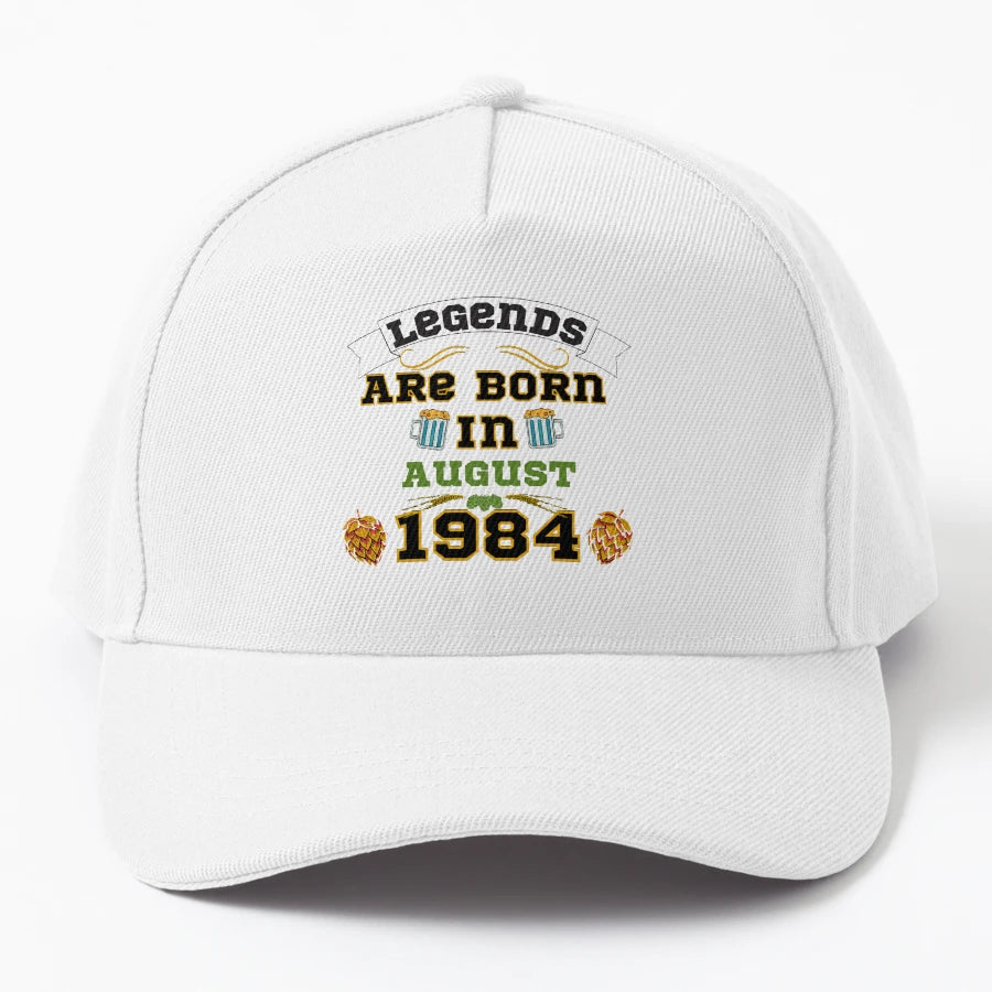 Legends Are Born August 1984 Birthday OTTO Dad Hat - Outdoor - Snapback, Trucker Hat, Dad Hat, Denim Baseball Cap