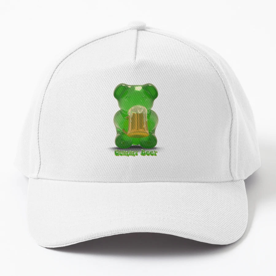 Gummy Bear Denim Baseball Cap - Low-Profile Fit - Snapback, Trucker Hat, Dad Hat, Denim Baseball Cap