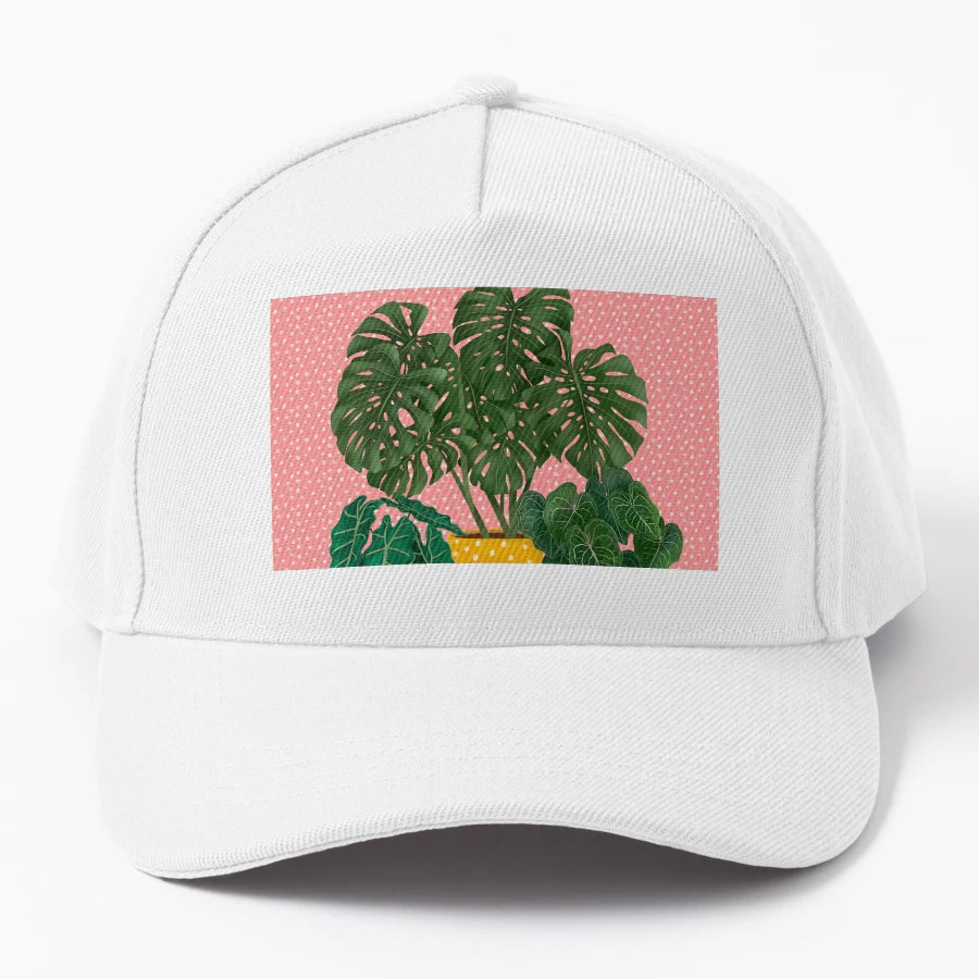 Colourful House Plants 3 OTTO Dad Hat - Distressed Unique - Snapback, Trucker Hat, Dad Hat, Denim Baseball Cap