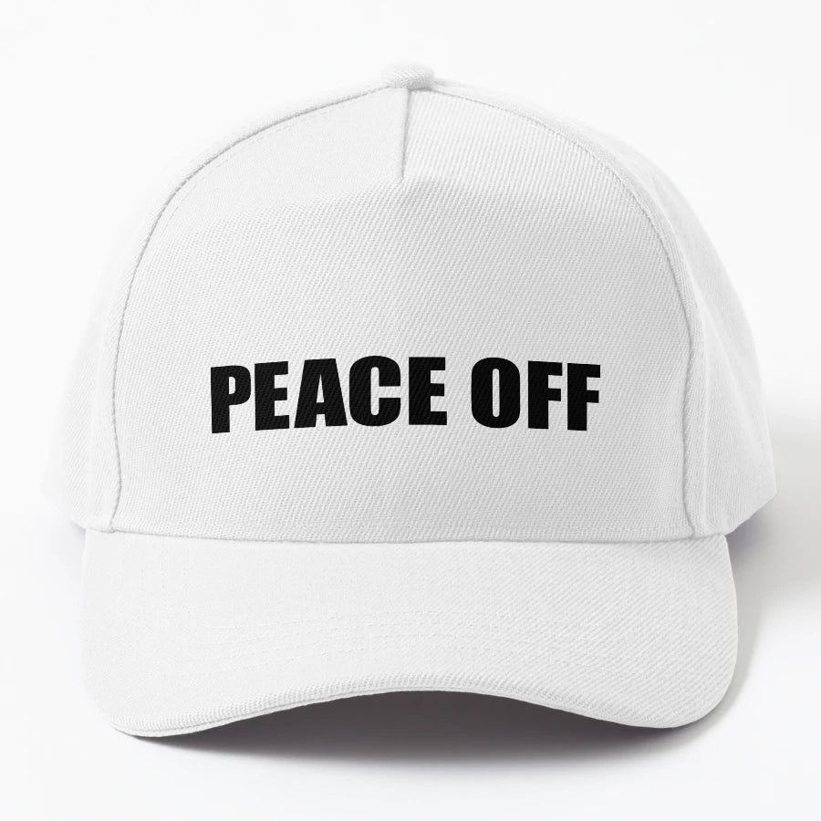 Peace Off Trucker Hat - Distressed Custom Crafted - Snapback, Trucker Hat, Dad Hat, Denim Baseball Cap