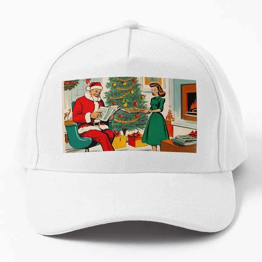 Santas Late Night Community Visit Cookies Trucker Hat - Snapback, Trucker Hat, Dad Hat, Denim Baseball Cap