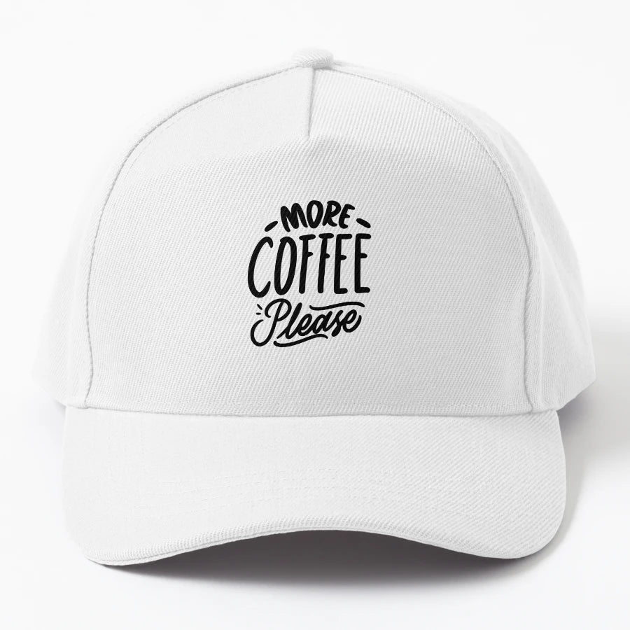 More Coffee Please OTTO Dad Hat - Adjustable Fit - Snapback, Trucker Hat, Dad Hat, Denim Baseball Cap