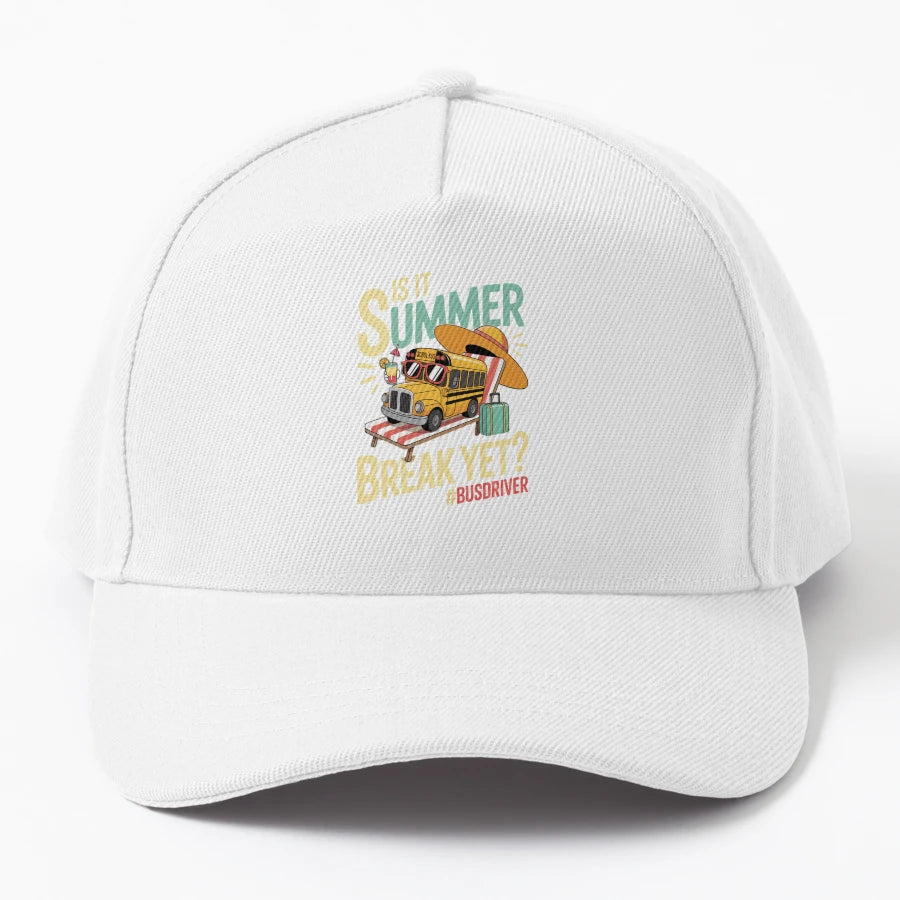 Is It Summer Break Yet Bus Driver Last Day OTTO Dad Hat - Snapback, Trucker Hat, Dad Hat, Denim Baseball Cap
