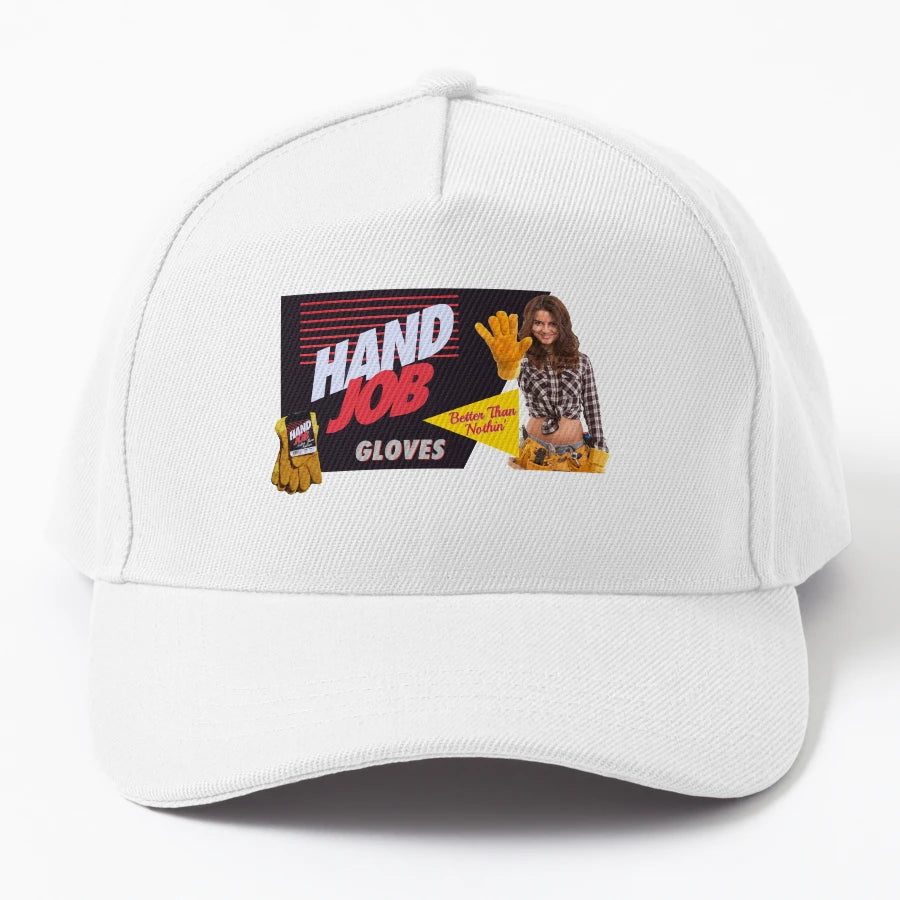 Hand Job Gloves Logo OTTO Dad Hat - Structured Classic Style - Snapback, Trucker Hat, Dad Hat, Denim Baseball Cap