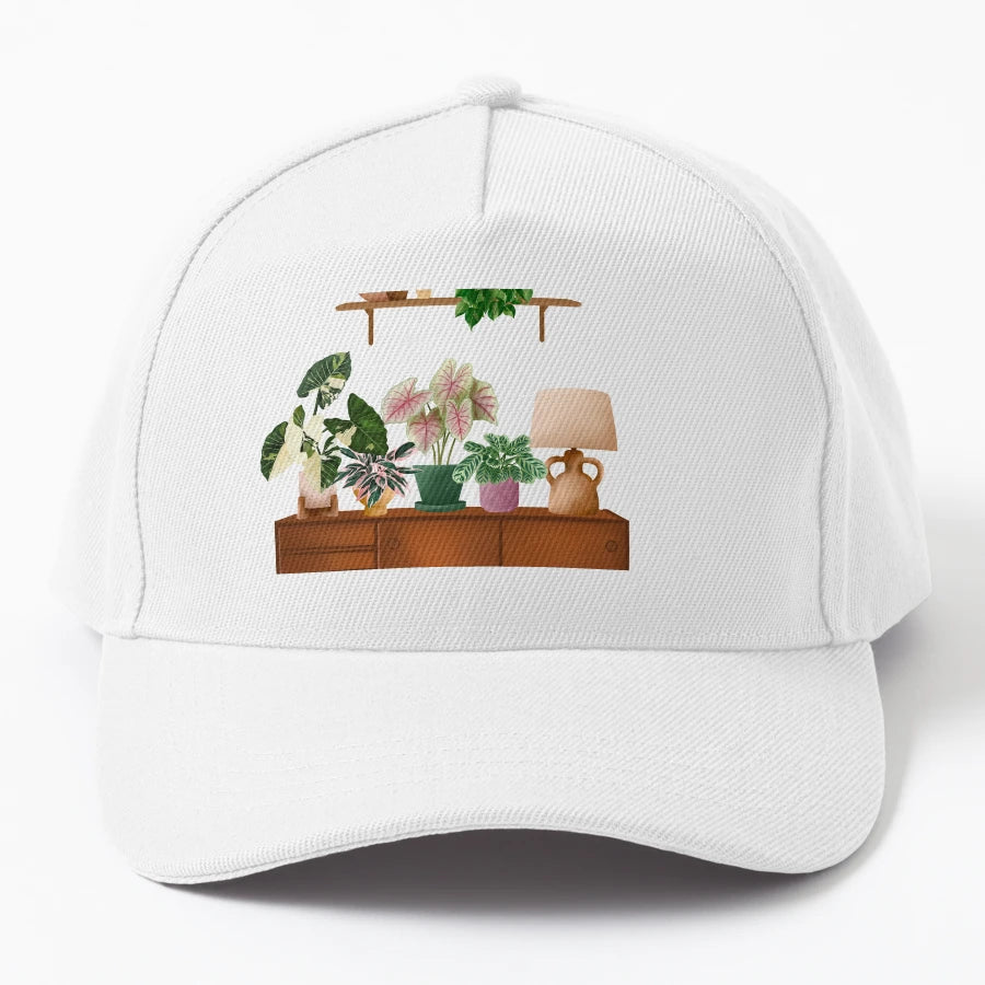 House Plants Collection 40 5 Denim Baseball Cap - Premium - Snapback, Trucker Hat, Dad Hat, Denim Baseball Cap