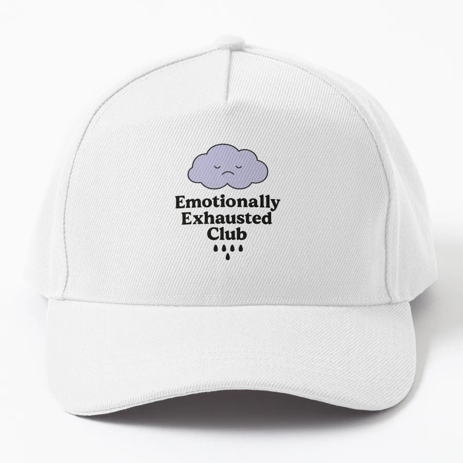 Emotionally Exhausted Club Mental Health New Era Snapback - Snapback, Trucker Hat, Dad Hat, Denim Baseball Cap