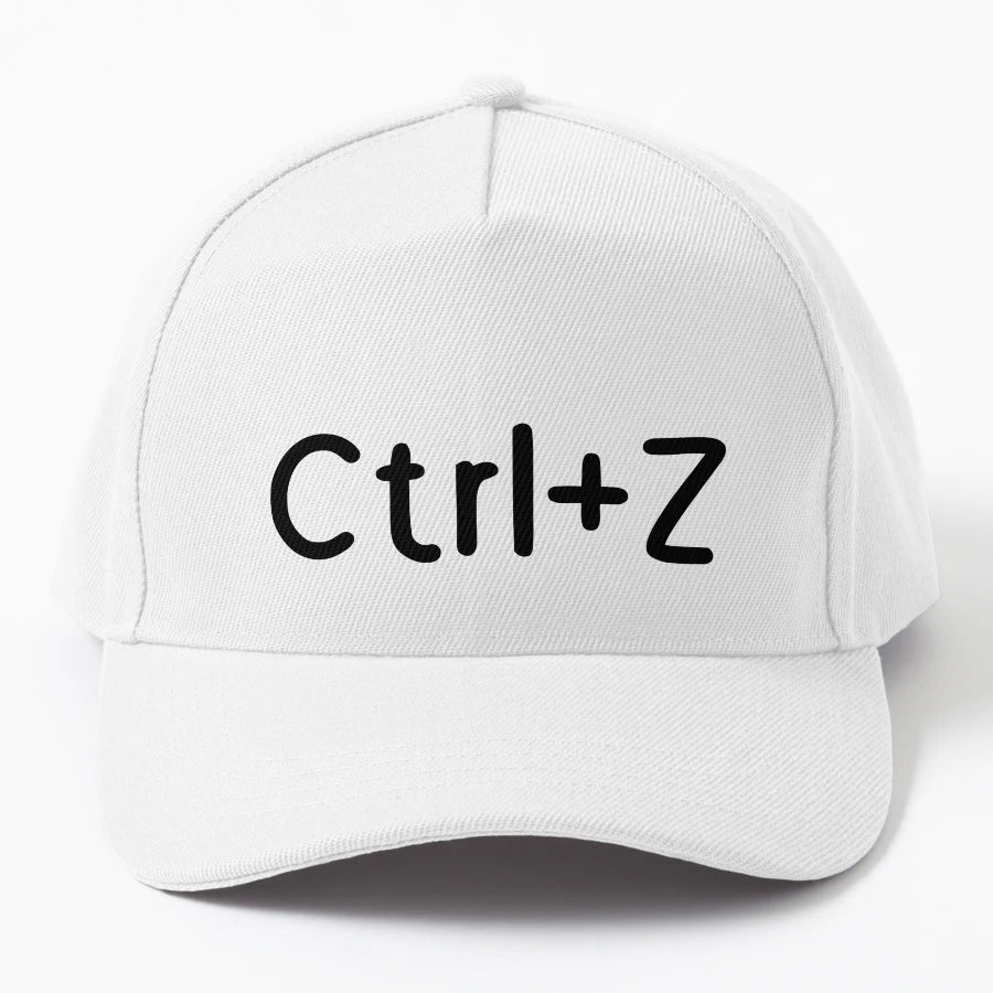 Ctrl Z Denim Baseball Cap - High-Quality Classic Style - Snapback, Trucker Hat, Dad Hat, Denim Baseball Cap