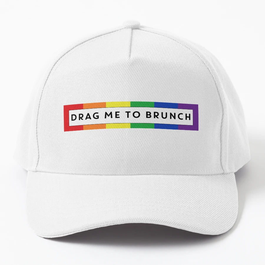 Drag Me To Brunch OTTO Dad Hat - Structured Low-Profile - Snapback, Trucker Hat, Dad Hat, Denim Baseball Cap