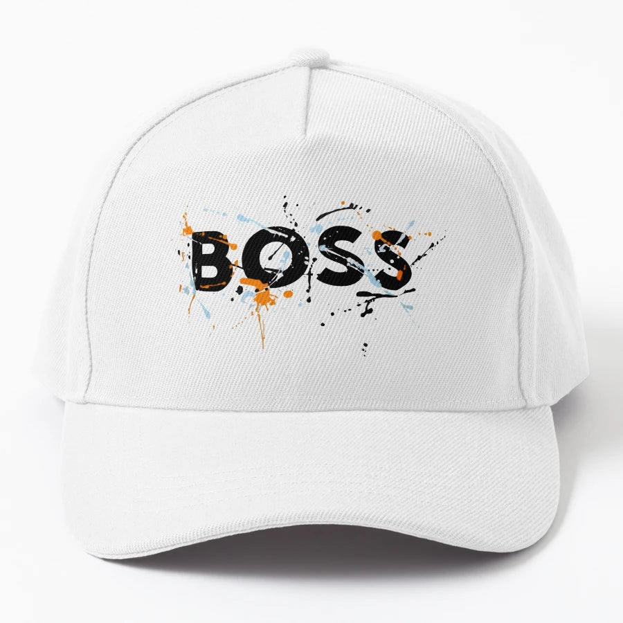 Boss Paint Splatter Bold Streetwear T Shirt Trucker Hat - Snapback, Trucker Hat, Dad Hat, Denim Baseball Cap