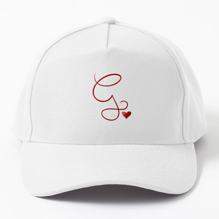 Letter G Denim Baseball Cap - Minimalist Style - Snapback, Trucker Hat, Dad Hat, Denim Baseball Cap