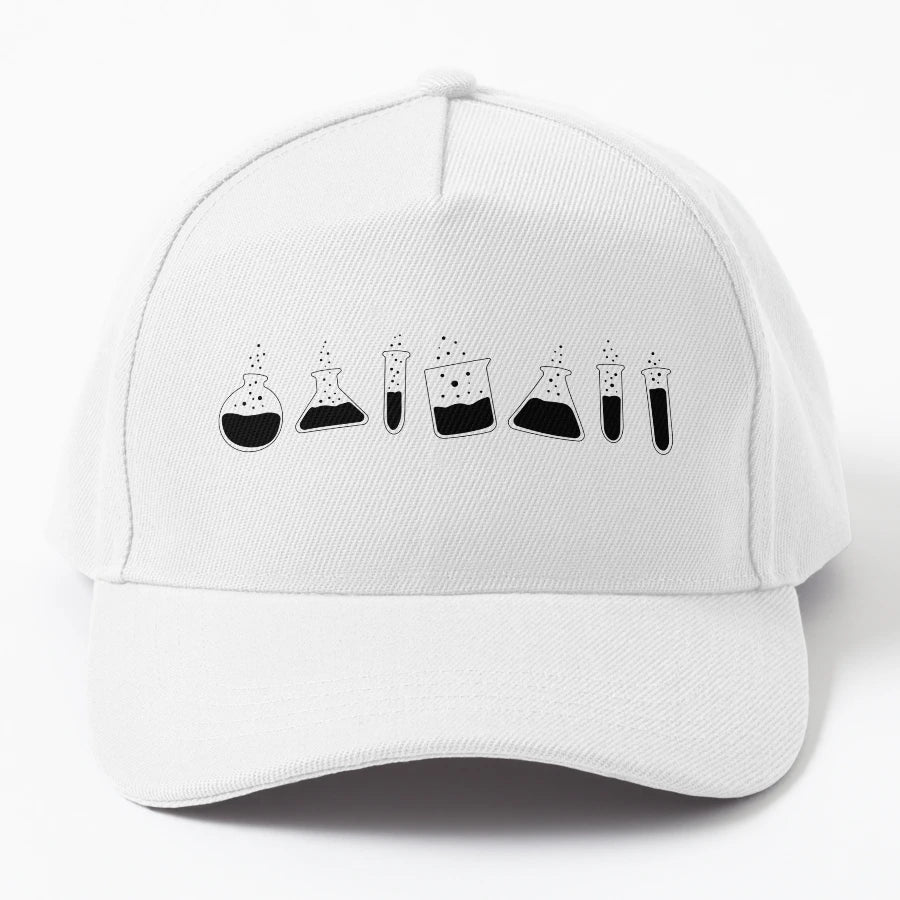 Spectrum Test Tubes Denim Baseball Cap - Vintage Aesthetic - Snapback, Trucker Hat, Dad Hat, Denim Baseball Cap