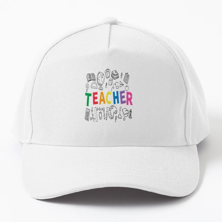 Teacher Life Happy Teacher Day Trucker Hat - Unstructured - Snapback, Trucker Hat, Dad Hat, Denim Baseball Cap