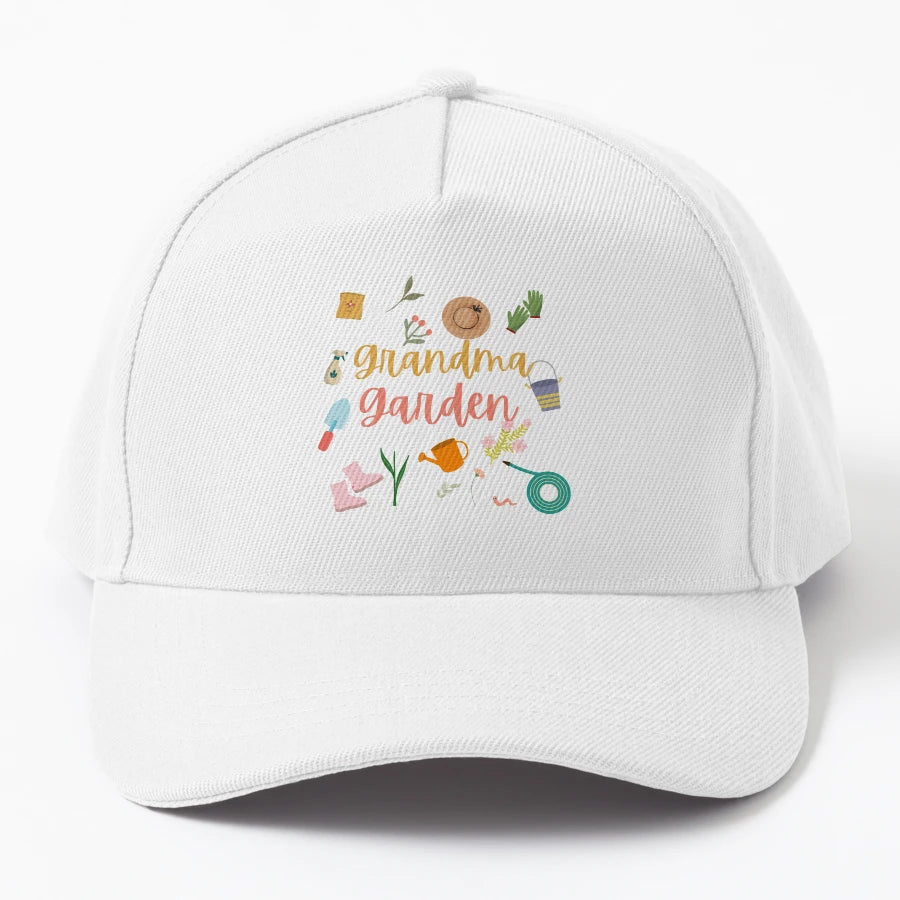 Grandmas Garden Whimsy Gardening New Era Snapback - Snapback, Trucker Hat, Dad Hat, Denim Baseball Cap